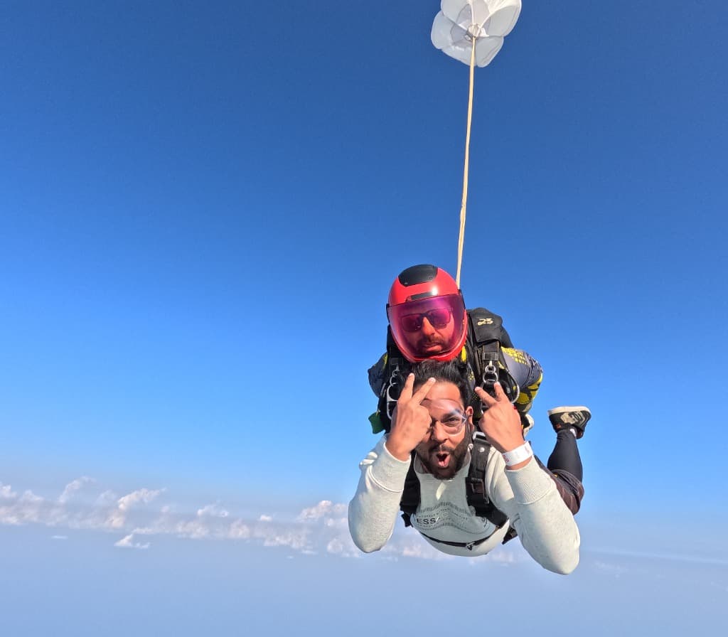 Under the chute · Still vibing 🤙