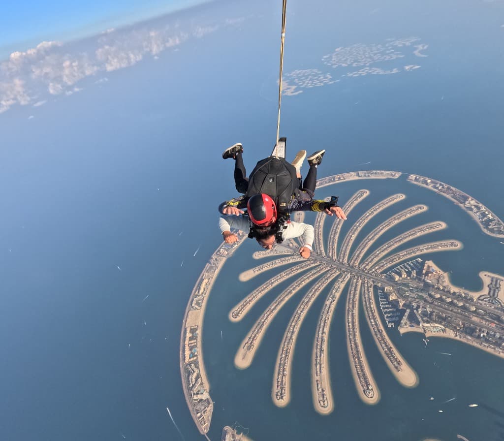 Freefall · Directly above Palm Jumeirah